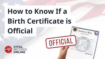 How to Know If a Birth Certificate is Official | Vital Records Online