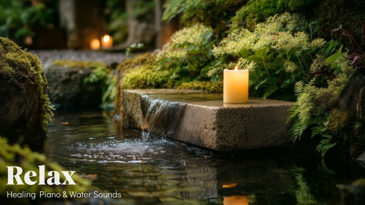 Japanese Garden Healing Music 24/7🌿 Water Sounds for Anxiety Relief & Deep Rest