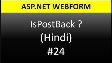 ASP.NET WebForm Tutorial For Beginners 24 - IsPostBack