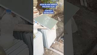 KOTA STONE BLUE/GREEN MIRROR POLISH TILE  22” by 22”  thick -18 mm    For order contact 8078622509