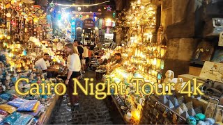 Khan El Khalili Bazaar Walking Tour | Cairo’s Historic Market in 4K