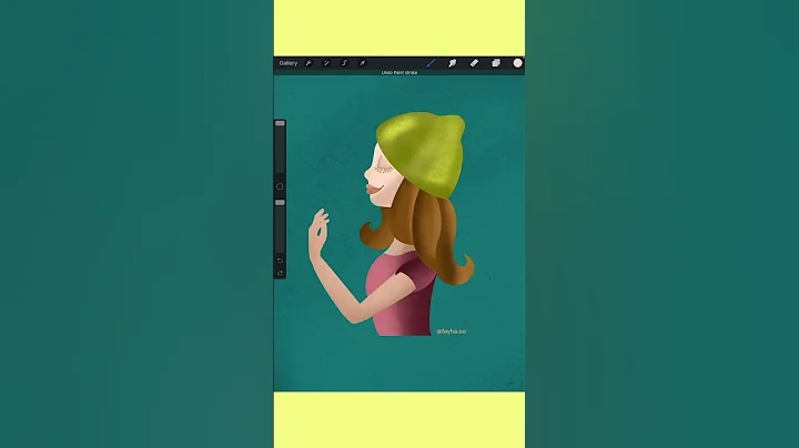 How to UNDO and REDO in PROCREATE #Shorts