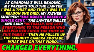 My Parents Called Me A Thief & Said I Was The Reason Grandma Died—Then Her Hidden Video Shut Them Up