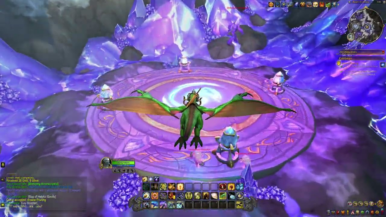 "Arcane Pruning" Quest - The Azure Span - World Of Warcraft