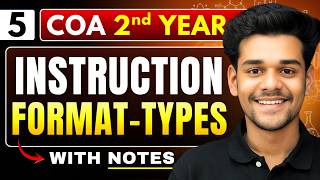 Lec 5 : Types of Instruction Format | Computer Architecture | BTech 2nd Year