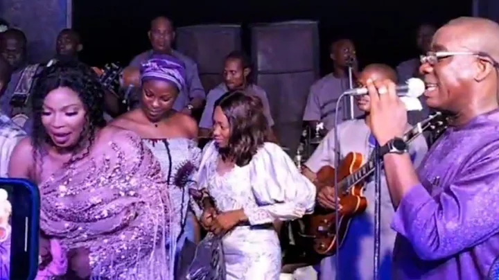 LAIDE BAKARE SÇR€ÀMS AND JUMPS ON STAGE AS K1 DE ULTIMATE PRAISES HER AT HER #100M HOUSE WARMING