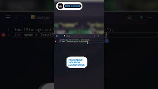 localstorage in javascript | orb coder #shorts