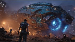 AN OBSOLETE SPACE VEHICLE IS DISPOSED OF IN A SCRAP YARD, BUT A HUMAN MECHANIC TURNED IT INTO A WAR