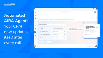 AIRA Agent Automatically Updates Candidate Profiles After Calls | Recruiterflow Demo