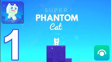 Super Phantom Cat - Gameplay Walkthrough Part 1 - Overture: Levels 1-3 (iOS)