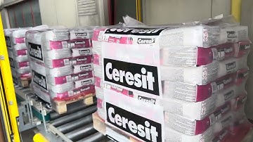 Heavy duty pallet conveyor system - line end - Lecom ITS