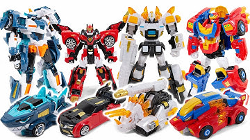 MiniForce AnimalTron LeoCop JawsCop SuperDino7 TriHawkKing CeraTank Transformation ReEncode