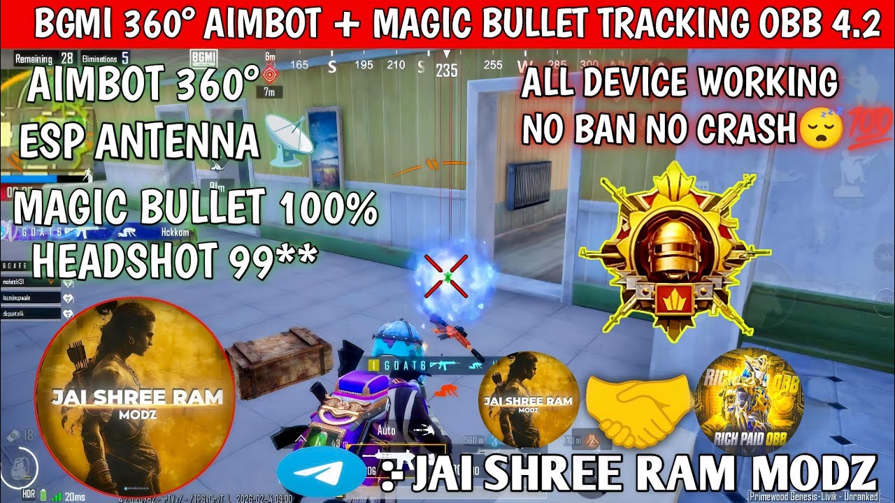 BGMI 4.2 AIMBOT OBB | BGMI ANTENNA CONFIG FILE 4.2 | BGMI NO RECOIL CONFIG 4.2 | BGMI AIMBOT OBB 4.2