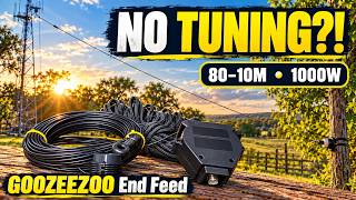 No Cutting, No Tuning! GOOZEEZOO 80–10m 1,000W End-Fed Antenna