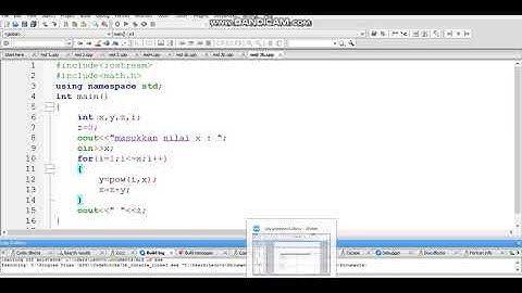Program c++ menghitung jumlah deret dengan output yg dicetak jumlahnya saja