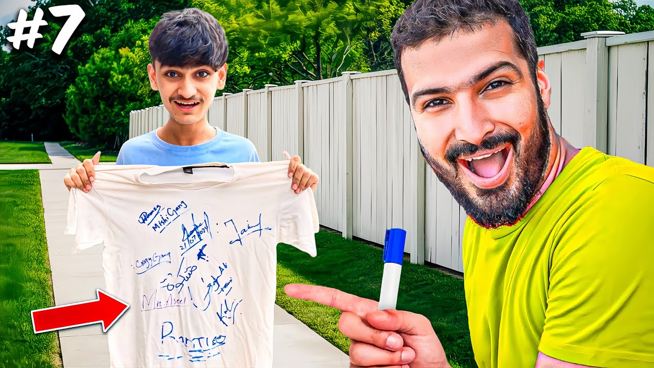 14 Biggest Youtubers Signed My Tshirt!