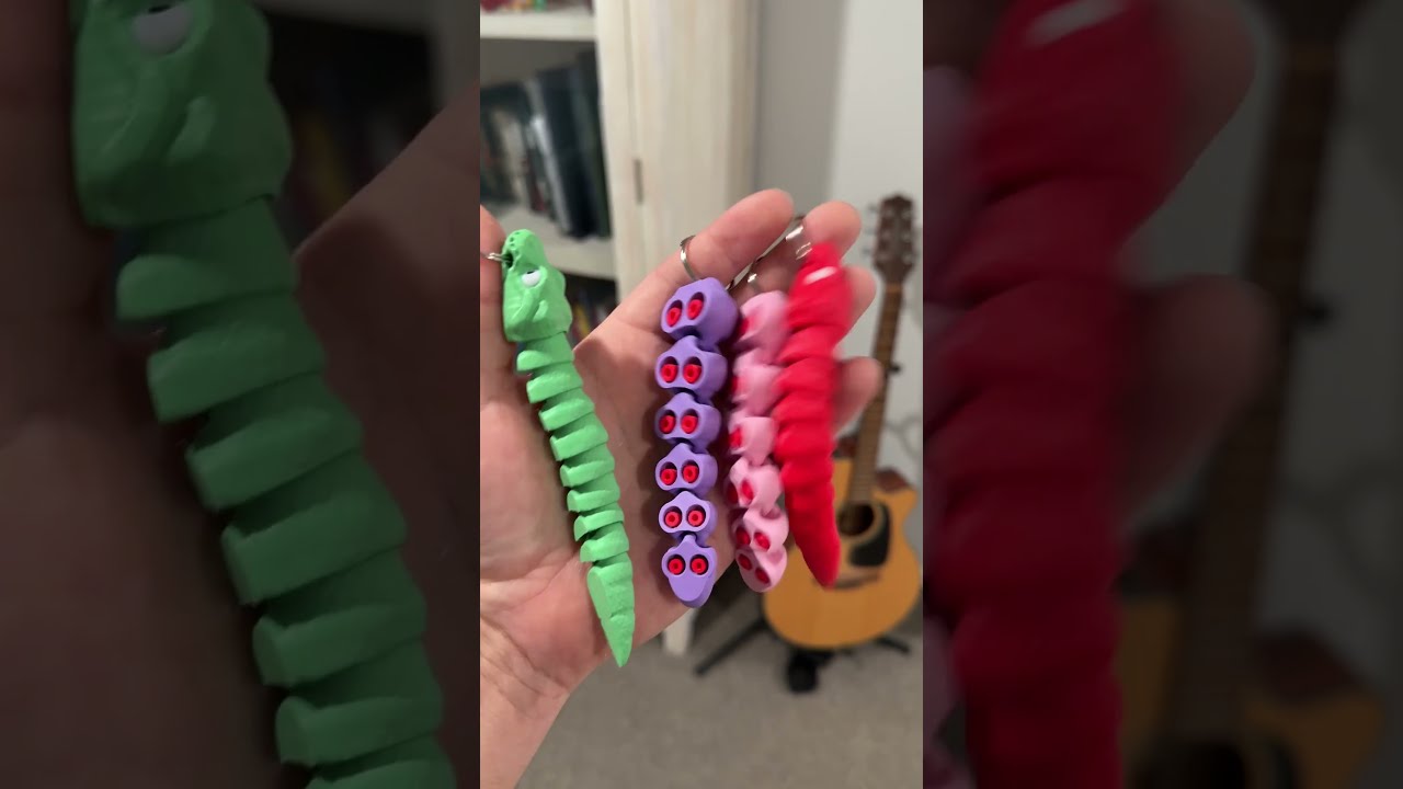 2 Snakes Octopus Tentacle Keyring Bundle