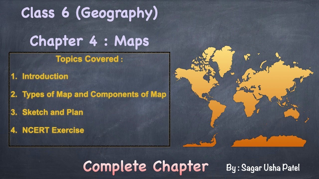 CBSE (NCERT) Class 6 Geography Maps Complete Chapter YouTube