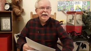 Grandpa Reads Pickles.  Did you trim your mustache?