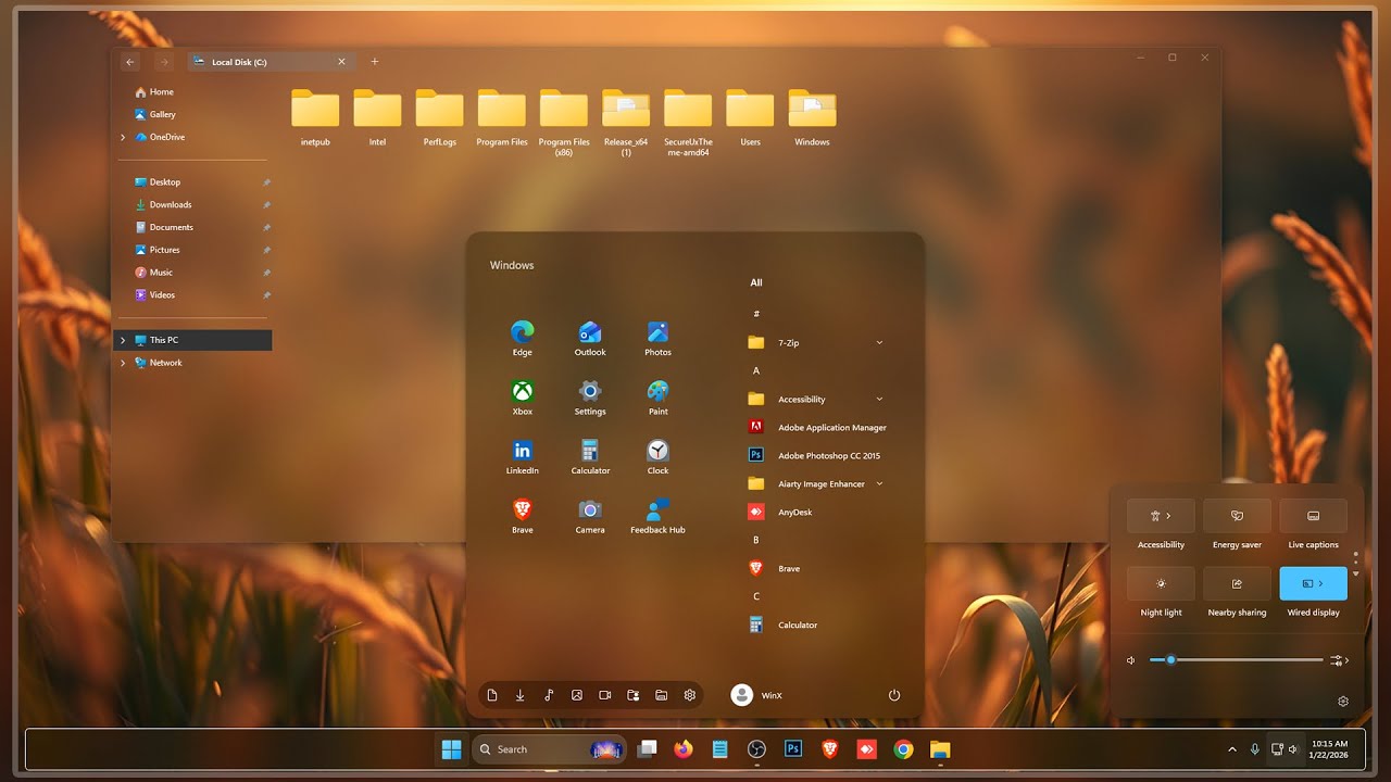 Pure Acrylic Look for Windows 11 | Stunning Glass Customization Guide