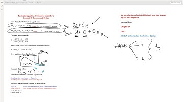 An Introduction to Statistical Methods and Data Analysis (Chapter 14 Part 1 Video 3)