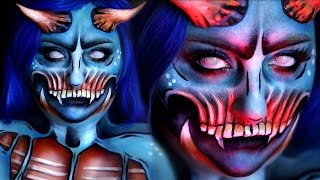 Halloween Costume Makeup Tutorial 2016 || Devil Halloween makeup || How to do makeup for Halloween