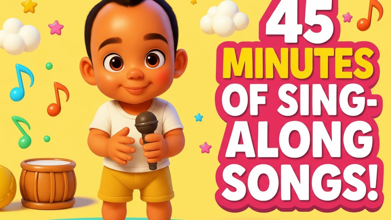45 Minutes of Sing-Along Songs for Kids 🎵 | Kaison’s Music Korner | Fun ...