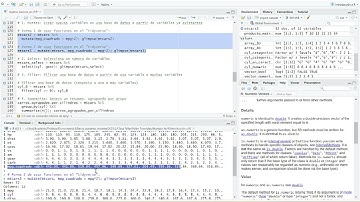 Procesamiento de base de datos en R   Parte II usando el paquete dplyr