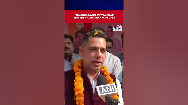 Wayanad Bypoll Results: Robert Vadra Thanks People As Priyanka Leads By Over 3 Lakh Margin #shorts