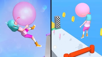 Bubble Gum Flyer in Forward vs Reverse Gaming All Levels Gameplay Android Ios gfd
