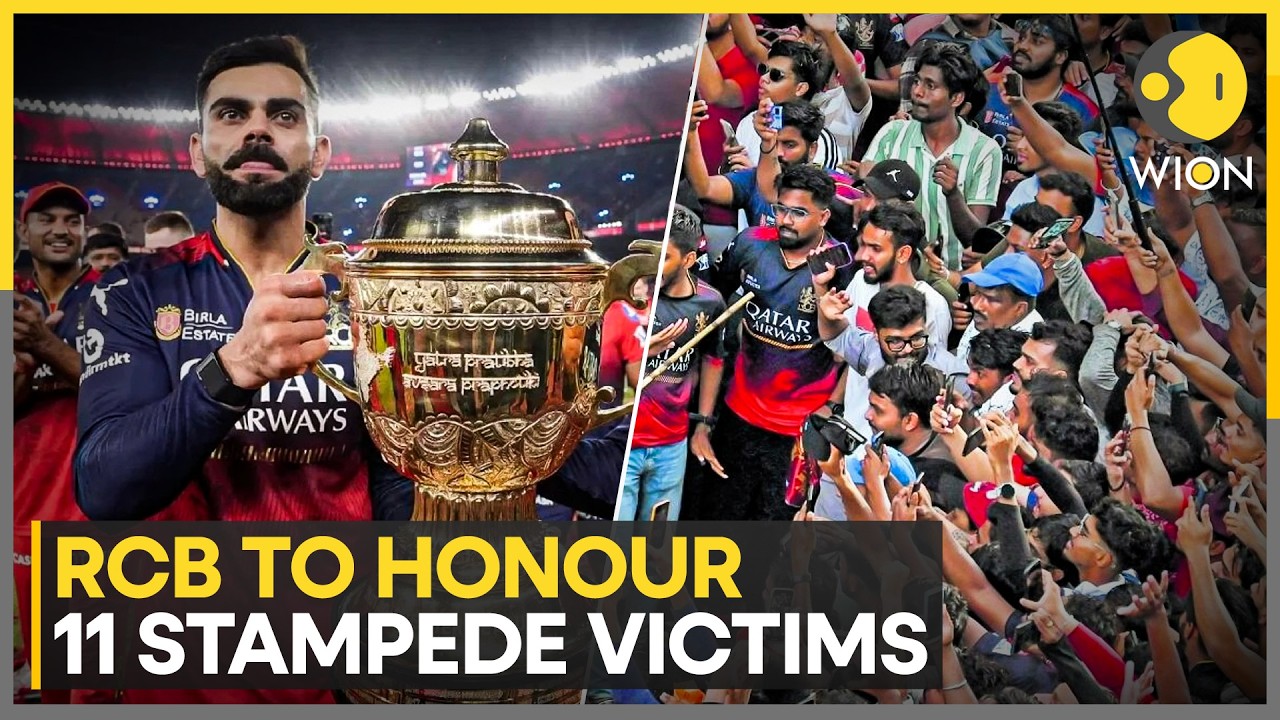 RCB to Honour 11 Stampede Victims with Tribute at Chinnaswamy Stadium | WION