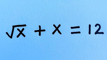 Solving A Nice Square Root Algebra Math Problem | Find the value of x