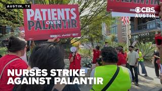 Nurses urge hospitals to cut ties with Palantir as protesters rally in Austin
