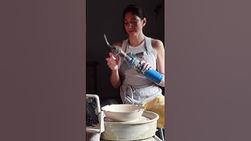 The two tools that instantly improved my wheel throwing #asmr #pottery #relaxing #ceramics