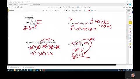 8 1 Adding and Subtracting Polynomials