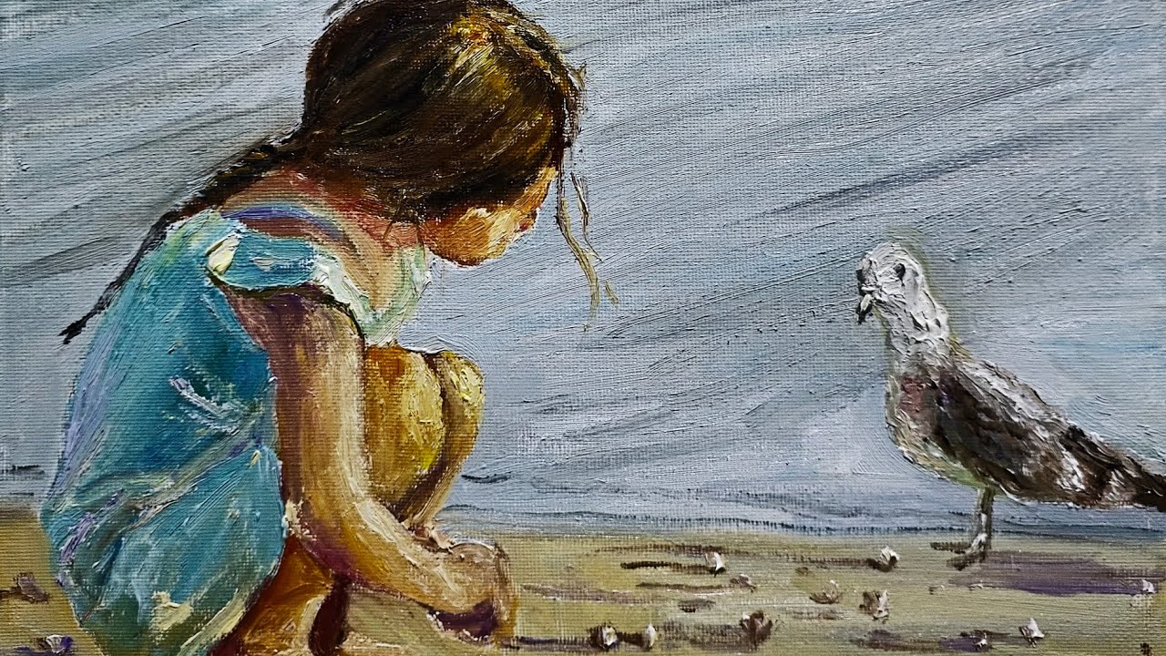 바다 앞 작은 친구와 나 (A Little Friend by the Sea)