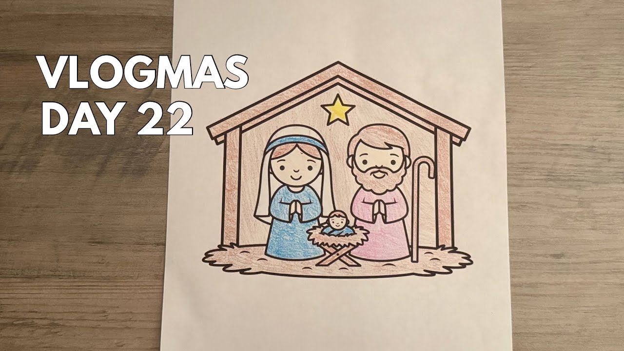 Relaxing ASMR Coloring a Nativity Set ✝️ (No Talking)