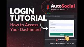 AutoSocial Login Tutorial | How to Access Your Dashboard