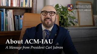 About ACM-IAU: A Message from President Carl Jubran