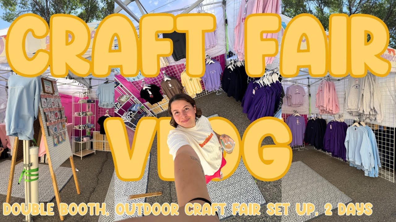 2 Day Craft Fair Vlog 🌷✨❣️ Outdoor Booth Set Up, Customer Interactions, How Much I Made