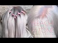BLEACH & TONE | Trying BLONDE SOLUTIONS For The First Time | Hand Tied Wefts
