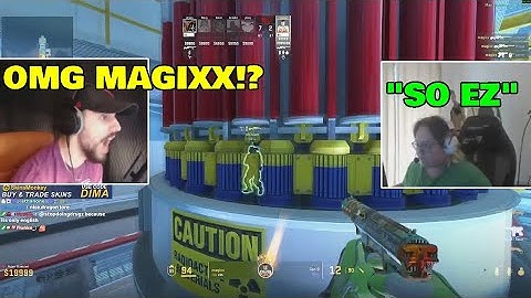 DIMAWALLHACKS REACTS TO MAGIXX 1V5 ON NUKE! *TUDSONN DOES INSANE 4K WITH USP* CS2 Twitch Highlights