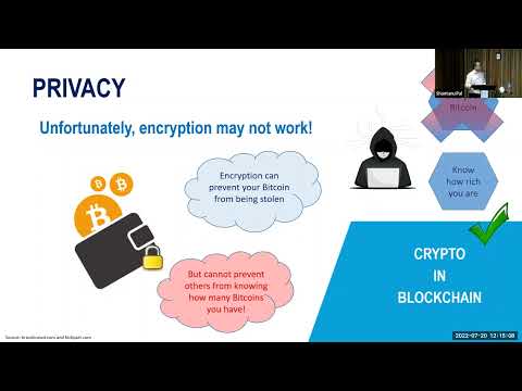 BiTS seminar – Cryptography in Blockchain – Dr. Joseph Liu (Monash University)