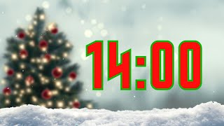 14 minute snow timer (Snowfall Tones at the End)🎵⏰