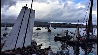 Encontro de embarcacións tradicionais de Galicia en Combarro