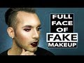 Full Face of MAKEUP Using *ONLY FAKE MAKEUP* | PopLuxe