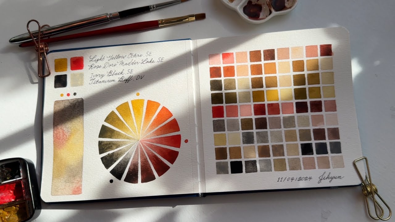 ✨ Zorn Palette | Limited Watercolor Palette | Color Mixing | Color Theory | Color Wheel Exploration