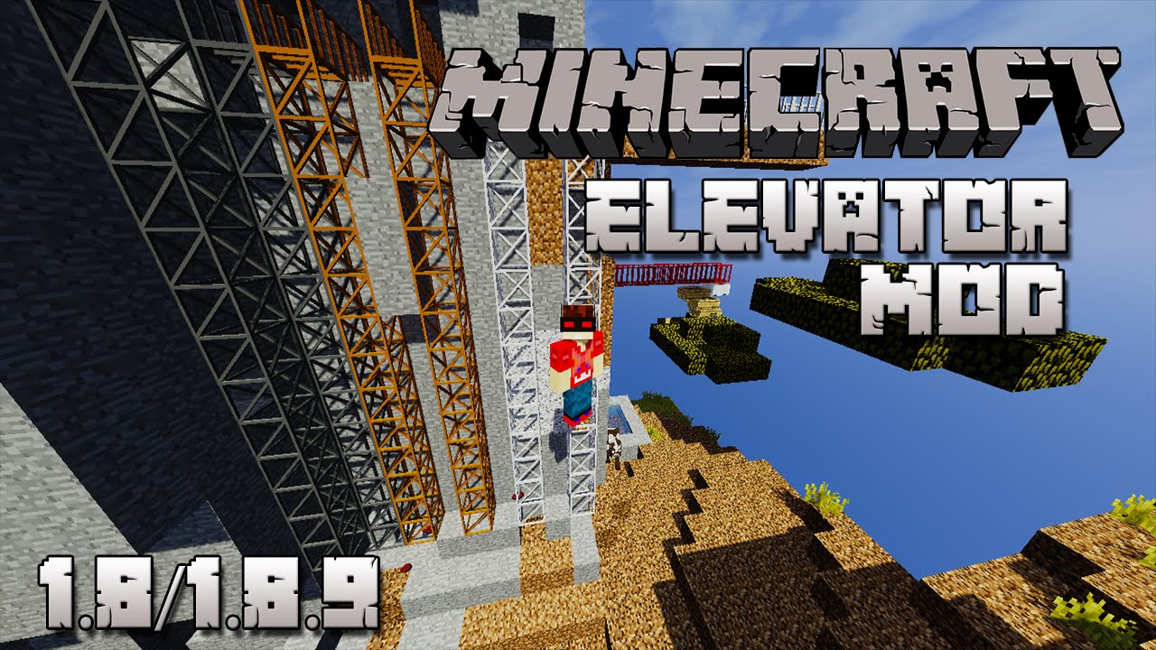 Minecraft 1.8/1.8.9 + | SUPER ELEVADORES - Elevator Mod Español! - YouTube
