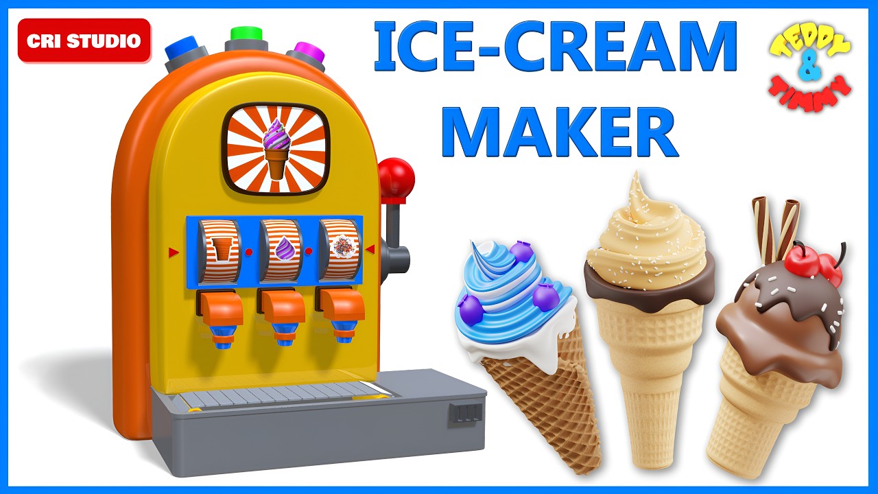 #Chocolate Ice Cream Machine | #Fruit #IceCream | Happy Child