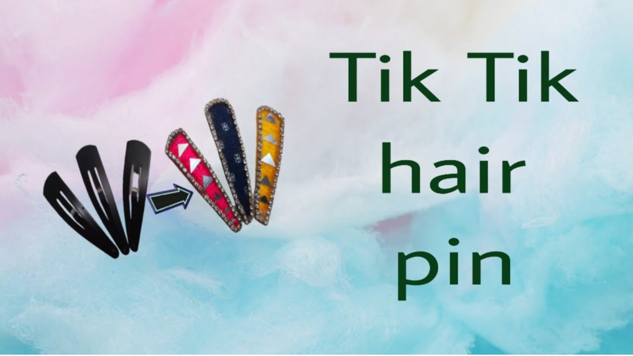 Hair clip making at home YouTube